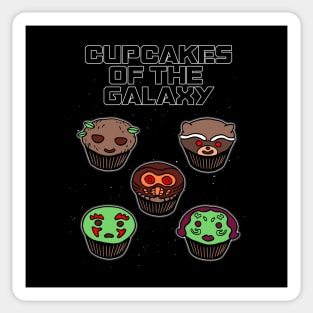 Superhero Inspired Muffins Cute Kawaii Food Dessert for Foodies Sticker